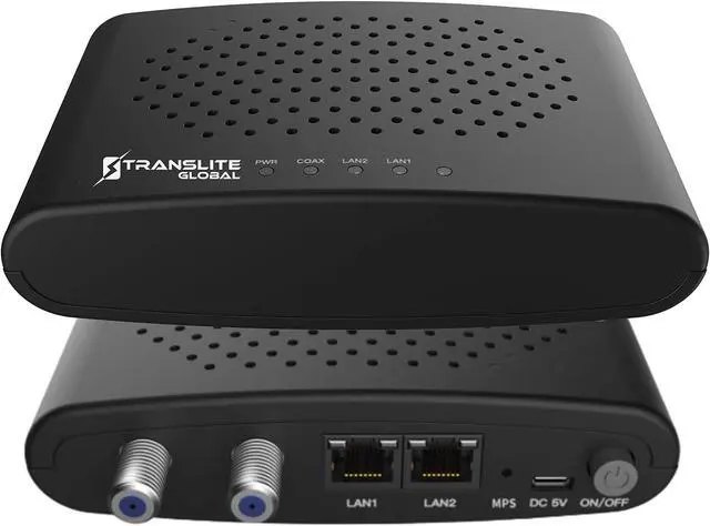 Alt view image 3 of 5 - MoCA 2.5 with 2 Gigabit Ethernet Ports - Ethernet Over Coaxial Adapter (2 Pack) | Translite Global | Model: TL-MC84