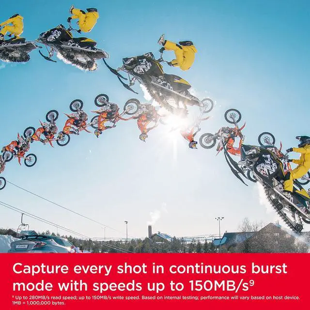 Alt view image 3 of 5 - SanDisk 256GB Extreme PRO SDXC UHS-II Memory Card - C10, U3, V60, 6K, 4K UHD, SD Card - SDSDXEP-256G-GN4IN