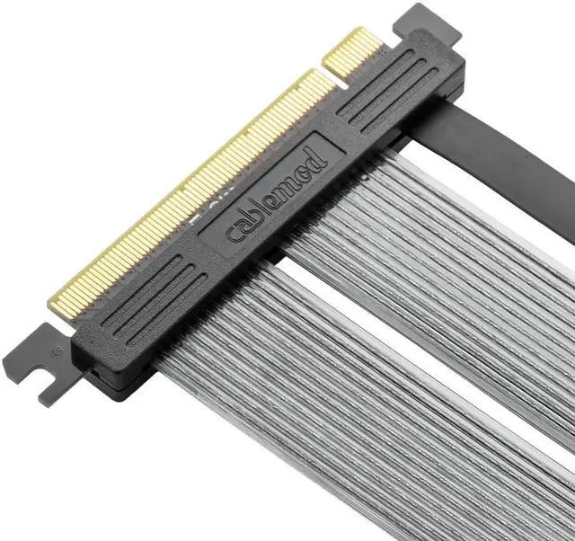 Alt view image 4 of 5 - CableMod Vertical PCI-e Bracket PCI-e 4.0 Edition (Black, 2 x DisplayPort)