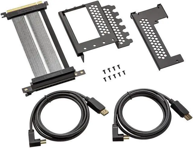 Main image of CableMod Vertical PCI-e Bracket PCI-e 4.0 Edition (Black, 2 x DisplayPort)