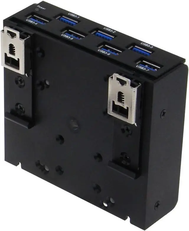 Main image of SEDNA - USB 3.1 Gen 1 (USB 3.0) 7 Port DIN-Rail Mounting Hub, for Industrial Control/Server Cabinet mounting Applications