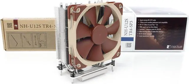 Alt view image 3 of 5 - Noctua NH-U12S TR4-SP3, Premium-Grade CPU Cooler for AMD sTRX4/TR4/SP3 (120mm, Brown)