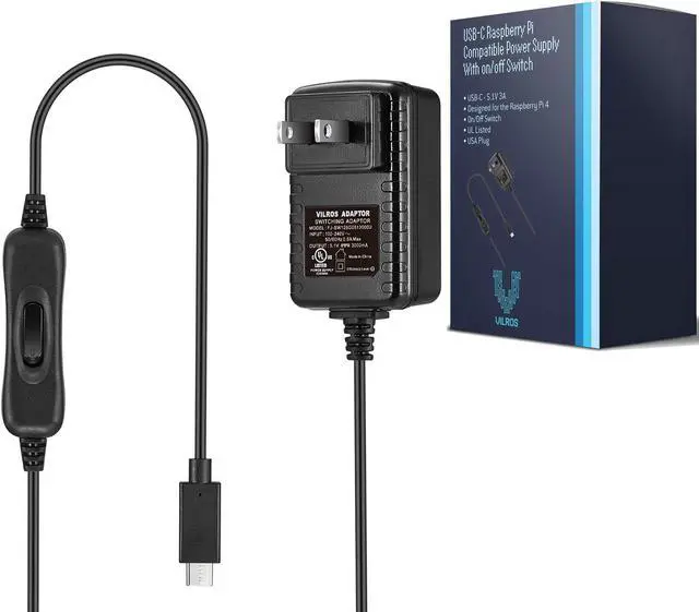 Alt view image 5 of 5 - Vilros Raspberry Pi 4 8GB Basic Starter Kit with Fan Cooled Heavy Duty Aluminum Alloy Case (Black Case)