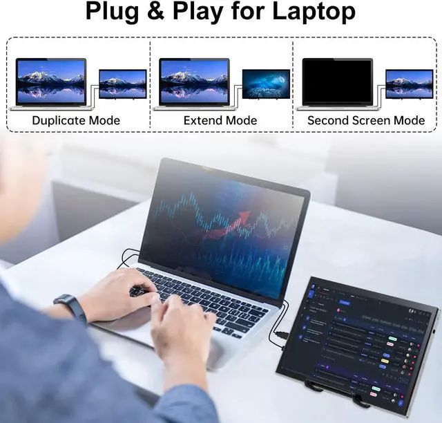 Alt view image 3 of 5 - HAMTYSAN Raspberry Pi Screen, 10.1 Inch Touchscreen Monitor 1024x600 Small HDMI Monitor w/Stand, IPS LDC Screen Display for Raspberry Pi 400/4/3/2/Zero/B/B+ Jetson Nano Win11/10/8/7