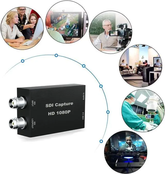 Alt view image 2 of 5 - SDI Capture Card with Loopout, 1080P SDI to USB 3.0 Video Capture Card, SDI to USB Capture Card for Game Streaming Video Recording for Windows, Linux, OS