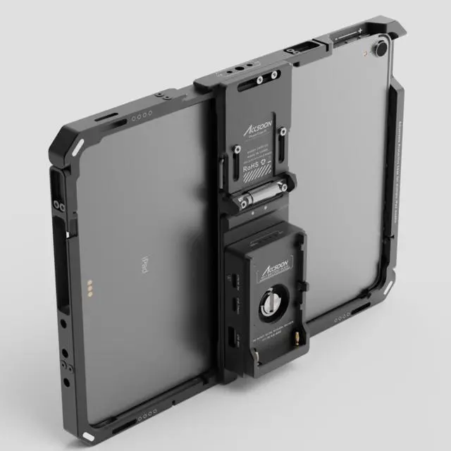 Main image of Accsoon PowerCage II for iPad Pro-12.9'' Protection Cage, 10mm Adjustable Power Case iPad, Compatible with iPad Pro(Gen 3, 4, 5, 6), Protection&Power Supply Accessory-Easy to Use