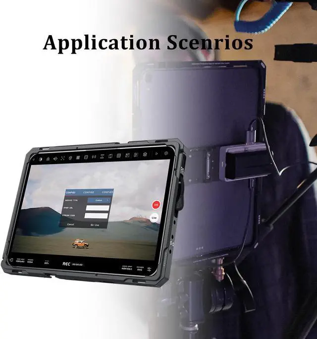 Alt view image 3 of 5 - Accsoon PowerCage II for iPad Pro-12.9'' Protection Cage, 10mm Adjustable Power Case iPad, Compatible with iPad Pro(Gen 3, 4, 5, 6), Protection&Power Supply Accessory-Easy to Use