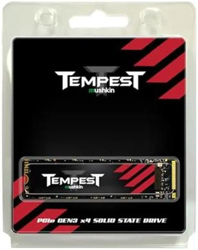 Alt view image 2 of 5 - Mushkin Tempest  2TB PCIe Gen3 x4 NVMe 1.4  M.2 (2280) Internal Solid State Drive (SSD)  3D NAND Flash - (MKNSSDTS2TB-D8)