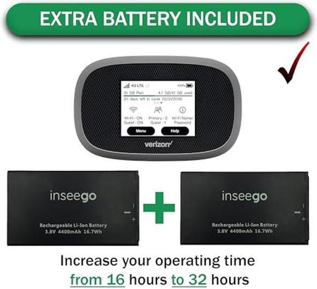 Alt view image 3 of 5 - Verizon Jetpack Inseego WiFi 4G LTE MiFi 8800L | LTE Cat18 LTE Up to 1 Gbps | EVDO-LINK Bundle for Mobile Hotspot | Verizon sim Card Included (Need to Buy Your own Data Plan)