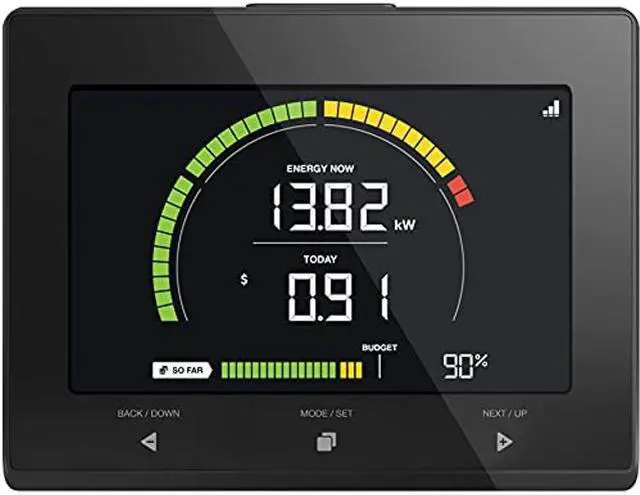 Alt view image 3 of 5 - efergy Elite-Max Display Kit 7.9 Color Energy Monitor No WiFi Required. Data Download Direct from The Monitor