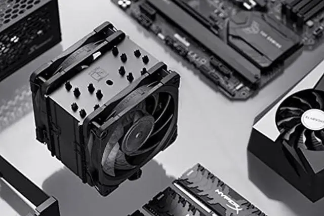 Alt view image 5 of 5 - Noctua NH-U12A chromax.Black, 120mm Single-Tower CPU Cooler (Black) For Desktop