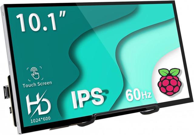 HAMTYSAN Raspberry Pi Touchscreen,10 Inch Monitor HDMI,1024x600 Mini  Monitor,16:9 IPS Screen Small Portable Display for Raspberry Pi