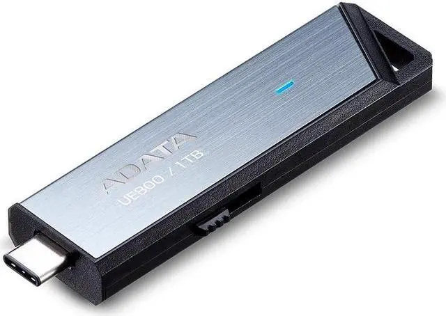 Alt view image 2 of 5 - ADATA Elite UE800 1TB USB Type-C USB 3.2 Gen2 Flash Drive Portable SSD Up to 1000MB/s Read/Write (AELI-UE800-1T-CSG), Compatible with iPhone 15 Pro Series/Android/PlayStation 5