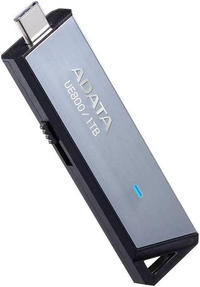 Alt view image 3 of 5 - ADATA Elite UE800 1TB USB Type-C USB 3.2 Gen2 Flash Drive Portable SSD Up to 1000MB/s Read/Write (AELI-UE800-1T-CSG), Compatible with iPhone 15 Pro Series/Android/PlayStation 5