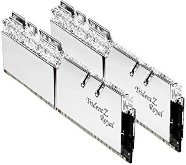 Alt view image 3 of 4 - G.SKILL Trident Z Royal Series (Intel XMP) DDR4 RAM 32GB (2x16GB) 4000MT/s CL18-22-22-42 1.40V Desktop Computer Memory UDIMM - Silver (F4-4000C18D-32GTRS)