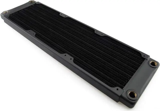 Alt view image 2 of 5 - XSPC TX360 Crossflow Ultra Thin Radiator, 120mm x 3, Triple Fan, Black
