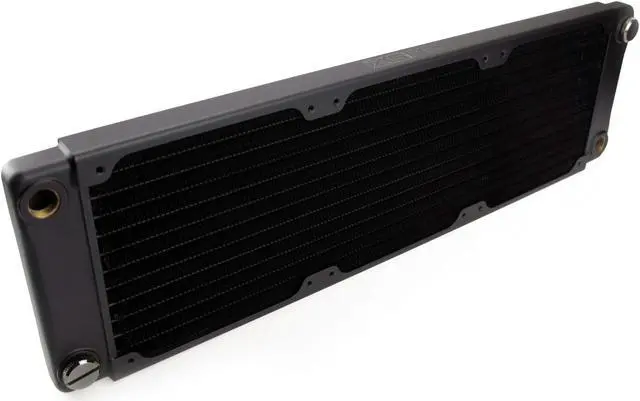 Alt view image 3 of 5 - XSPC TX360 Crossflow Ultra Thin Radiator, 120mm x 3, Triple Fan, Black