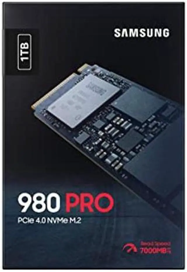 Alt view image 3 of 5 - SAMSUNG 980 PRO SSD 1TB PCIe 4.0 NVMe Gen 4 Gaming M.2 Internal Solid State Drive Memory Card , Maximum Speed, Thermal Control MZ-V8P1T0B/AM