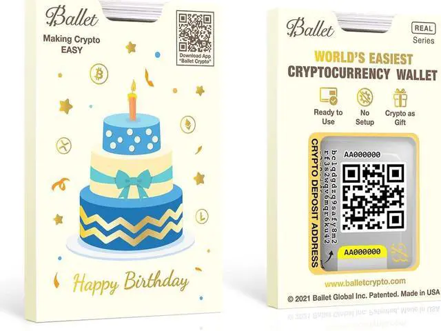 Alt view image 4 of 5 - Ballet 3-Pack Gift Set REAL Bitcoin - The Easiest Crypto Cold Storage Card - Cryptocurrency Hardware Wallet with Multicurrency and NFT Support