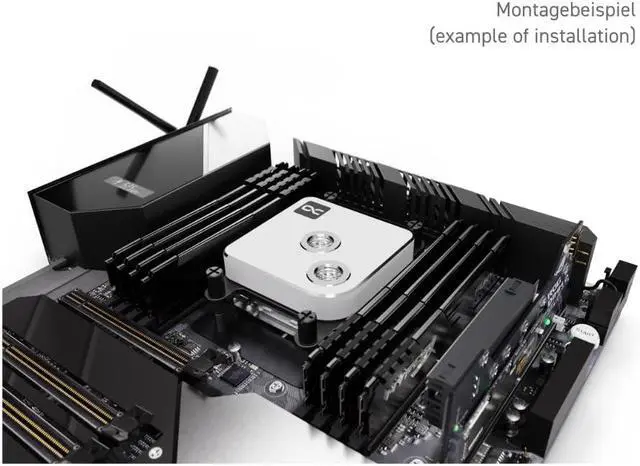 Alt view image 3 of 5 - Alphacool Core 1 CPU Water Block, White