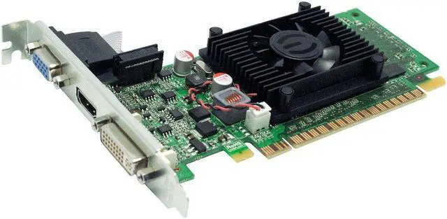 Alt view image 3 of 5 - EVGA 1GB GeForce 8400 GS DirectX 10 64-Bit DDR3 PCI Express 2.0 x16 HDCP Ready Video Card Model 01G-P3-1302-LR