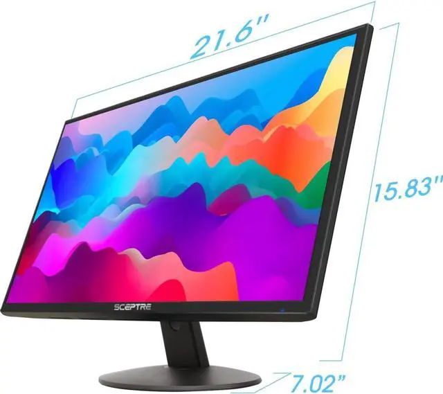 Alt view image 3 of 5 - Sceptre E249W-19203R 24-inch FHD LED Gaming Monitor 2X HDMI VGA 75Hz Build-in Speakers, Machine Black