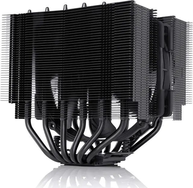 Alt view image 2 of 5 - Noctua NH-D15S chromax.Black CPU Cooler with NA-HC4 chromax.White heatsink Covers