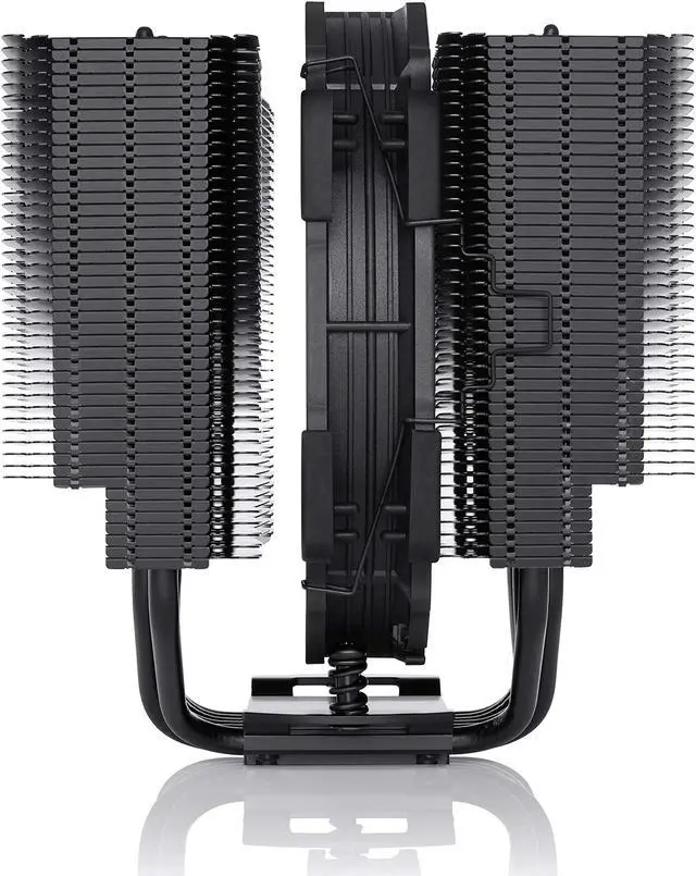 Alt view image 4 of 5 - Noctua NH-D15S chromax.Black CPU Cooler with NA-HC4 chromax.White heatsink Covers