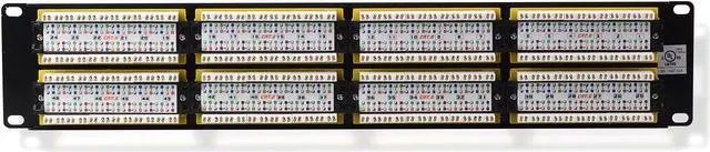 Alt view image 5 of 5 - Cable Matters UL Listed Rackmount or Wall Mount 48 Port Network Patch Panel (Cat6 Patch Panel / RJ45 Patch Panel) & 2U Hinged 19" Wall-Mount Panel Bracket, 55.1 lbs Max Load (2U Rack)