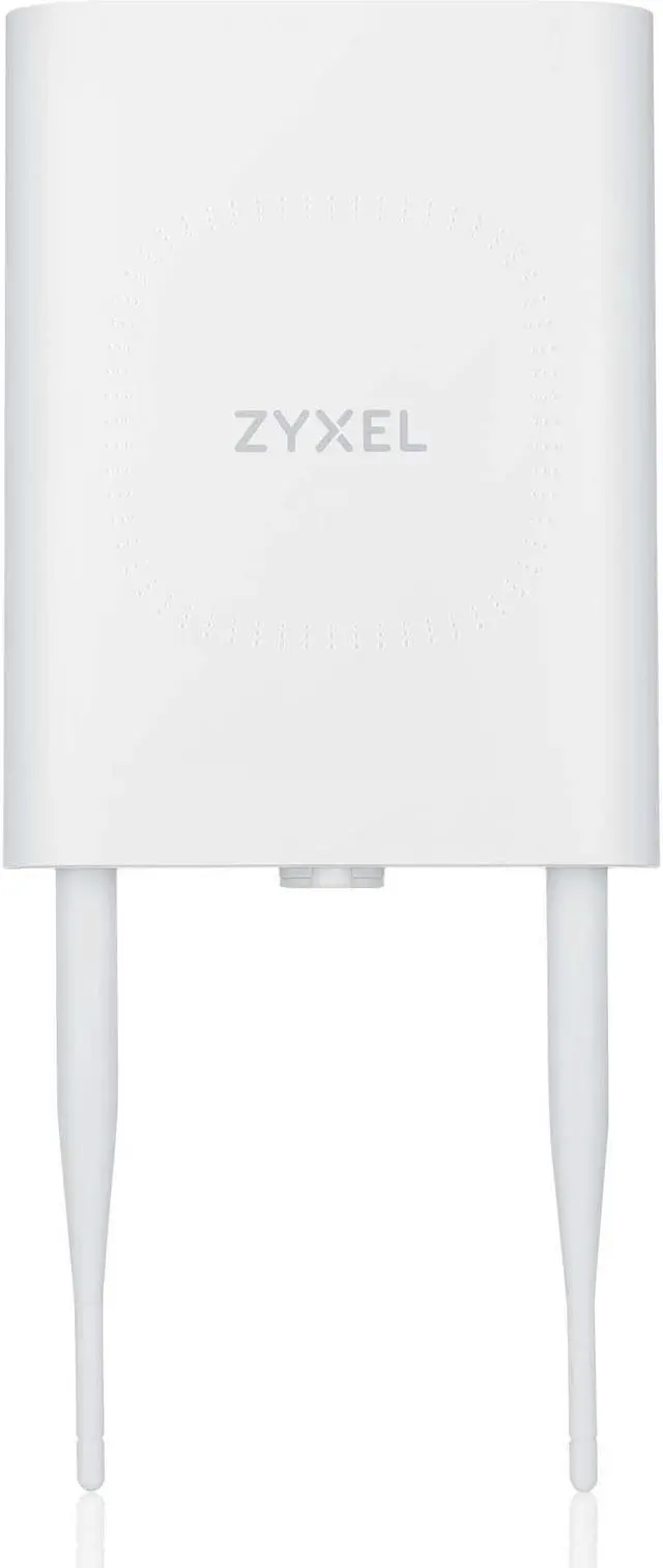 Main image of ZyXEL WiFi 6 AX1800 Wireless Gigabit Outdoor Access Point | IP55 Rated | Mesh, Seamless Roaming & MU-MIMO | WPA3-PSK Security | Cloud, App or Direct Management | PoE+ Injector Included | NWA55AXE