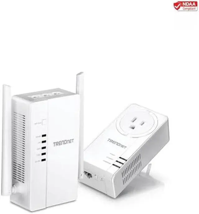 Alt view image 2 of 5 - TRENDnet Wi-Fi Everywhere Powerline 1200 AV2 Dual-Band AC1200 Wireless Access Point Kit, Includes 1 x TPL-430AP and 1 x TPL-423E, 3 x Gigabit Ports, Easy Installation, White, TPL-430APK