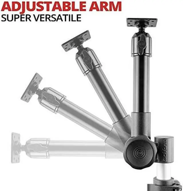 Alt view image 3 of 5 - Tackform Heavy Duty Tablet Mount for Trucks - Impact Series Universal Vehicle Seat Rail Mount (20-24" Telescoping) Works with Most Vehicles with Accessible Floor Bolts