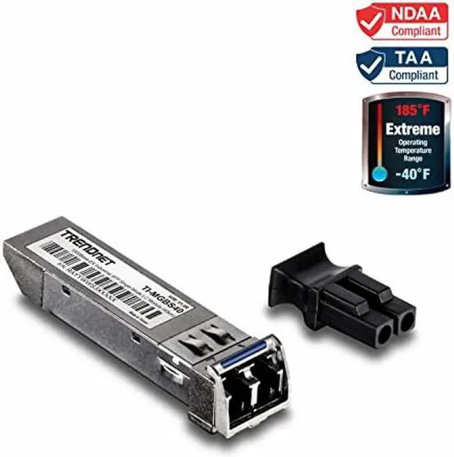 Alt view image 4 of 5 - TRENDnet TI-MGBS40,1000Base-EX Industrial SFP Single-Mode LC Module (40km), Lifetime Protection