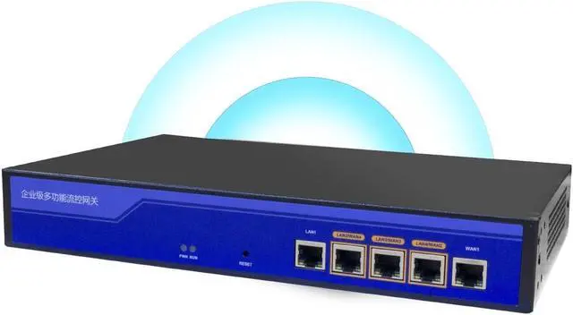 Main image of KuWFI LAN Controller, 5 Port 10/100/1000Mbps RJ45 Ports Wireless Aceess Control WLAN Controller AP Management Indoor Outdoor in Wall AP Manage 128PCS Wireless APs, Access 80users in The Same Network