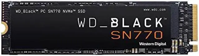 Main image of Western Digital WD_BLACK 2TB SN770 NVMe Internal Gaming SSD Solid State Drive - Gen4 PCIe, M.2 2280, Up to 5,150 MB/s - WDS200T3X0E