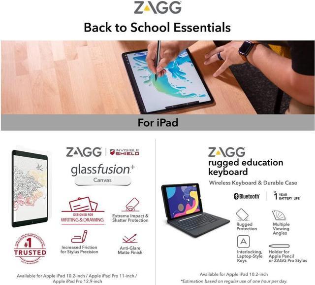 Alt view image 4 of 4 - ZAGG Rugged Education Keyboard for Apple iPad 10.2" (7th & 8th Gen) 6FT Drop Protection | Durable | Black
