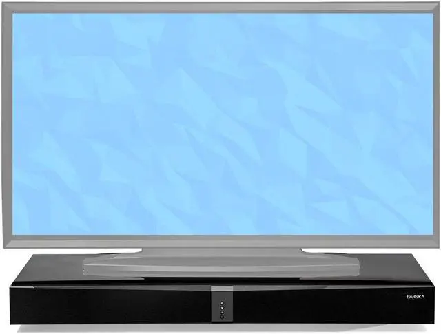 Alt view image 5 of 5 - Barska Edge Plug-and-Play Sound Deck TR-100, with 3D Audio Technology, Enhanced Design, Bluetooth Connectivity, and High Fidelity Sound, One Cable to The TV and One to The Wall, Black