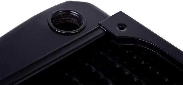 Alt view image 4 of 5 - Alphacool NexXxos XT45 Full Copper X-Flow Radiator280, 140mm x 2, Dual Fan, Black