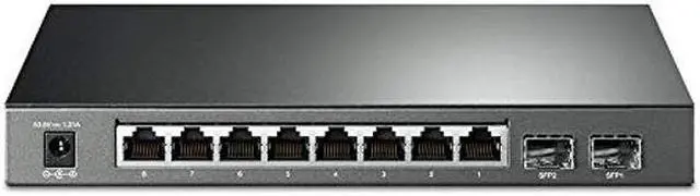 Alt view image 2 of 5 - TP-Link TL-SG2210P V3| Jetstream 8 Port Gigabit Smart Managed PoE Switch | 8 PoE+ Ports @61W, 2 SFP Slots | Support Omada SDN | PoE Recovery | IPv6 | Static Routing | 5 Year Manufacturer Warranty