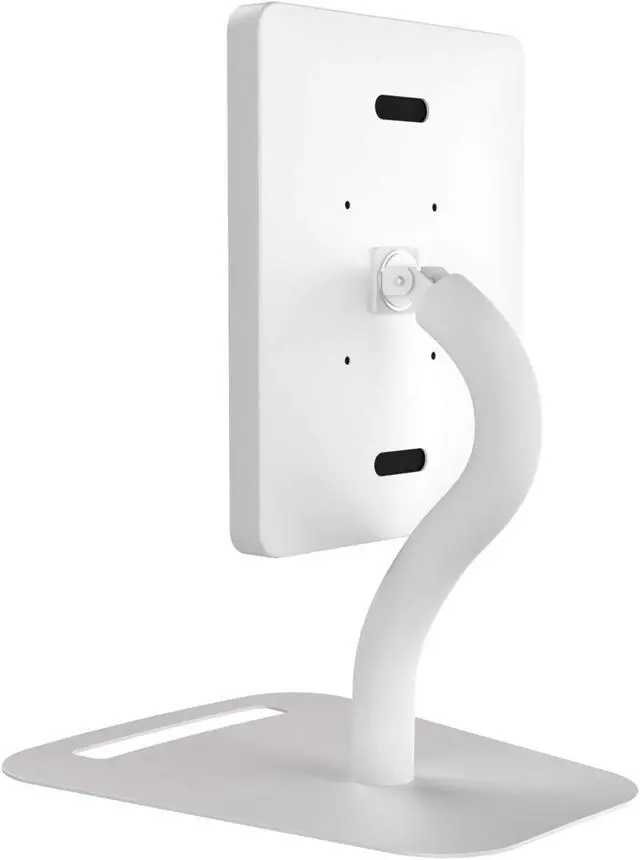 Alt view image 5 of 5 - Anti-Theft Height Adjustable Kiosk Floor Stand CTA Secure Lockable Store Kiosk W/Height Adjustable Mechanism | for iPad 7/8/9 iPad Pro 11" Inch Samsung & Microsoft Tablets - White (PAD-PARAFDW)