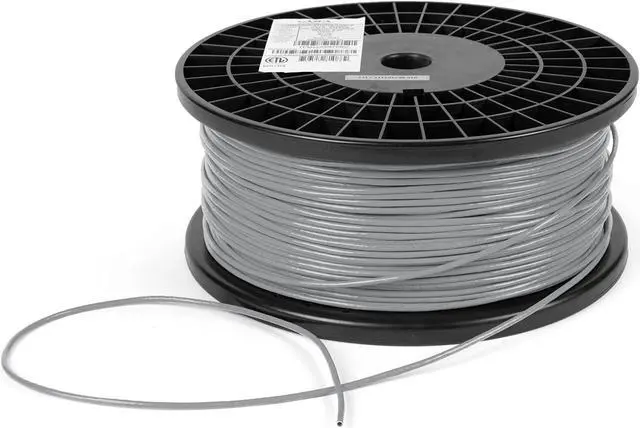 Alt view image 3 of 5 - Elite Cat6 Stranded 28AWG (cm Rated) - Ultra Slim Ethernet, 1000ft, Unshielded Twisted Pair (UTP), Pure Stranded Copper, UL Listed, Ultra Flexible, Reel, Grey | Create Custom Patch Cables