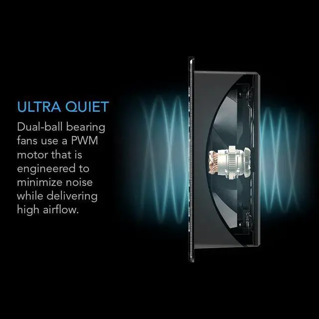 Alt view image 4 of 5 - AC Infinity AIRFRAME T7 White, High-Airflow Cooling Fan System 17", Exhaust Airflow, for AV Equipment Rooms, Closets, and Enclosures