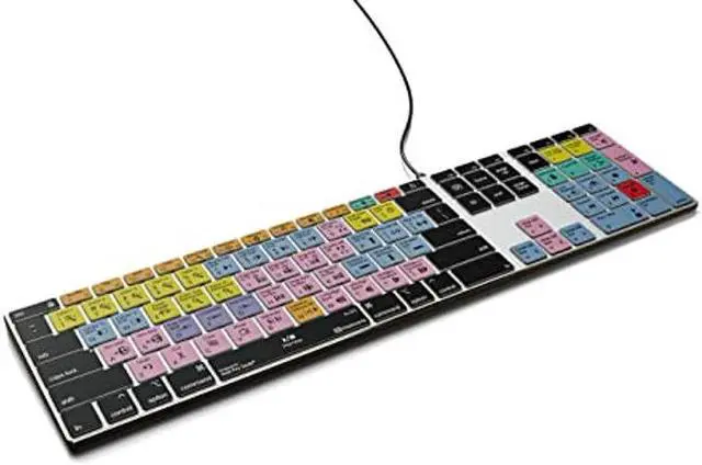 Main image of Pro Tools - Backlit Pro Aluminum Keyboard - macOS - US - Avid Pro Tools Shortcut Keyboard with Color-Coded Keys, No Fading, USB Wired, Compatible with Logic Pro & MacBook Pro