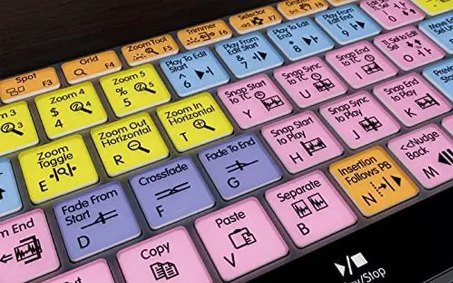 Alt view image 5 of 5 - Pro Tools - Backlit Pro Aluminum Keyboard - macOS - US - Avid Pro Tools Shortcut Keyboard with Color-Coded Keys, No Fading, USB Wired, Compatible with Logic Pro & MacBook Pro
