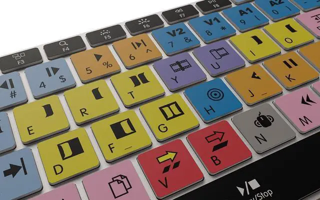 Alt view image 5 of 5 - KB Covers Avid Media Composer Keyboard | Backlit Pro Aluminum Editing Keyboard for macOS Wired & Wireless Options | Color-Coded Shortcuts for Faster and Smarter Video Editing
