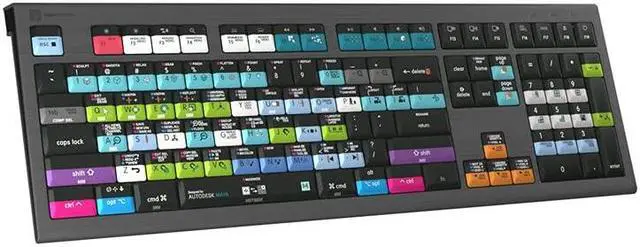Alt view image 4 of 5 - Logickeyboard Designed for Maya - Compatible with Mac OS 10.14 and Later Versions- Astra 2 Backlit Keyboard # LKB-MAYA-A2M-US