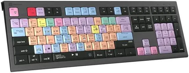 Alt view image 4 of 5 - Logickeyboard Designed for Adobe Lightroom CC Compatible with macOS- Astra 2 Backlit Keyboard # LKB-LGTRCC-A2M-US