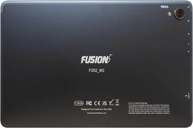 Alt view image 3 of 5 - Fusion5 F202_8G 10.1 Inch Tablet - Android 13, Full HD IPS, Octa-Core, 8GB RAM, 128GB Storage, Dual Band Wi-Fi, Bluetooth, USB-C, 10 Inch, 13MP Rear 5MP Front Camera