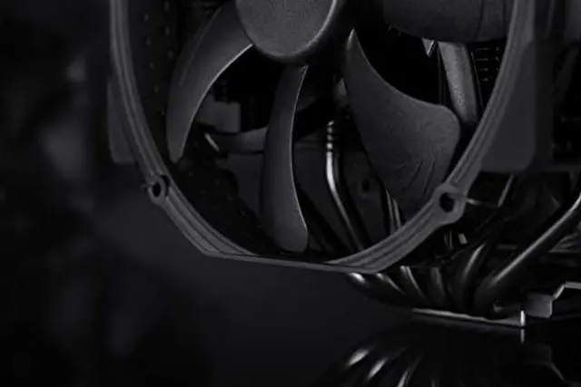 Alt view image 5 of 5 - Noctua NH-D15 chromax.Black, Dual-Tower CPU Cooler (140mm, Black)