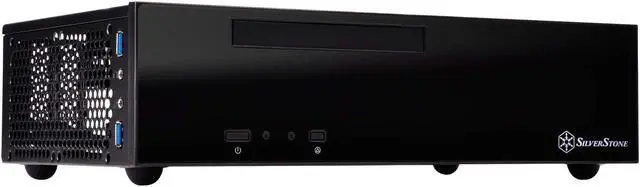 Alt view image 3 of 5 - SilverStone Technology ML09B Small Form Factor Mini-ITX Computer Case with SFX Support ML09B-x